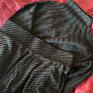 Old Navy Black Ribbed Sweater and Shorts Set